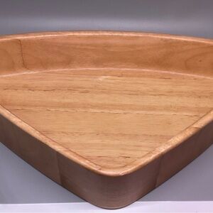 Triangular Wooden Bowl Crate & Barrel 8.5 X 14.5